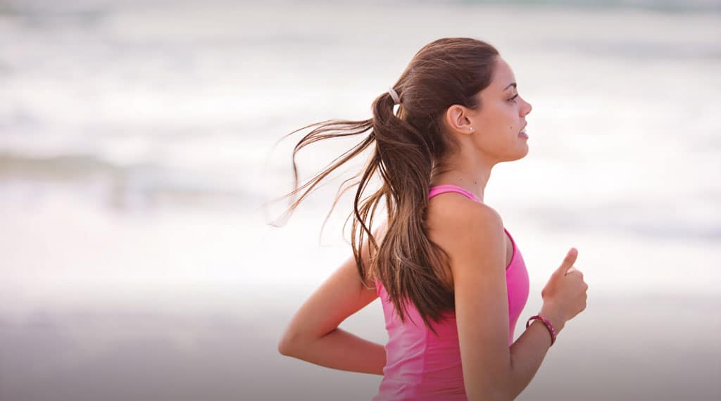 Woman doing workout for a healthy lifestyle